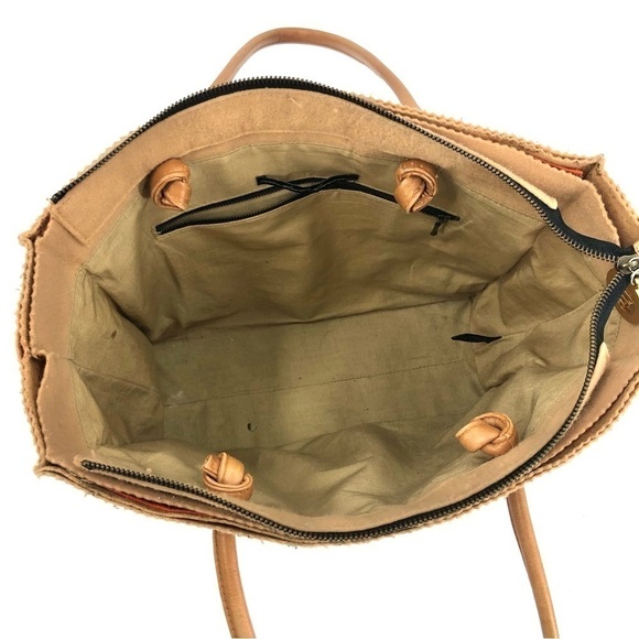 Rare Michael Simon Kangaroo Tote Bag Colorful Felt Carryall Designer Artsy Purse - Picture 7 of 13